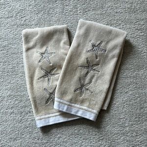 Sonoma cream colored hand towels.